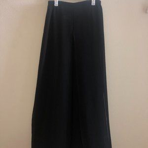 Fantazia Black Flowy Maxi Skirt